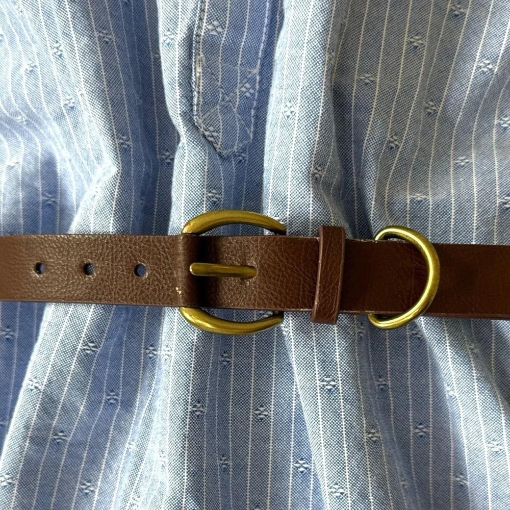 Kids Brown Leather Belt